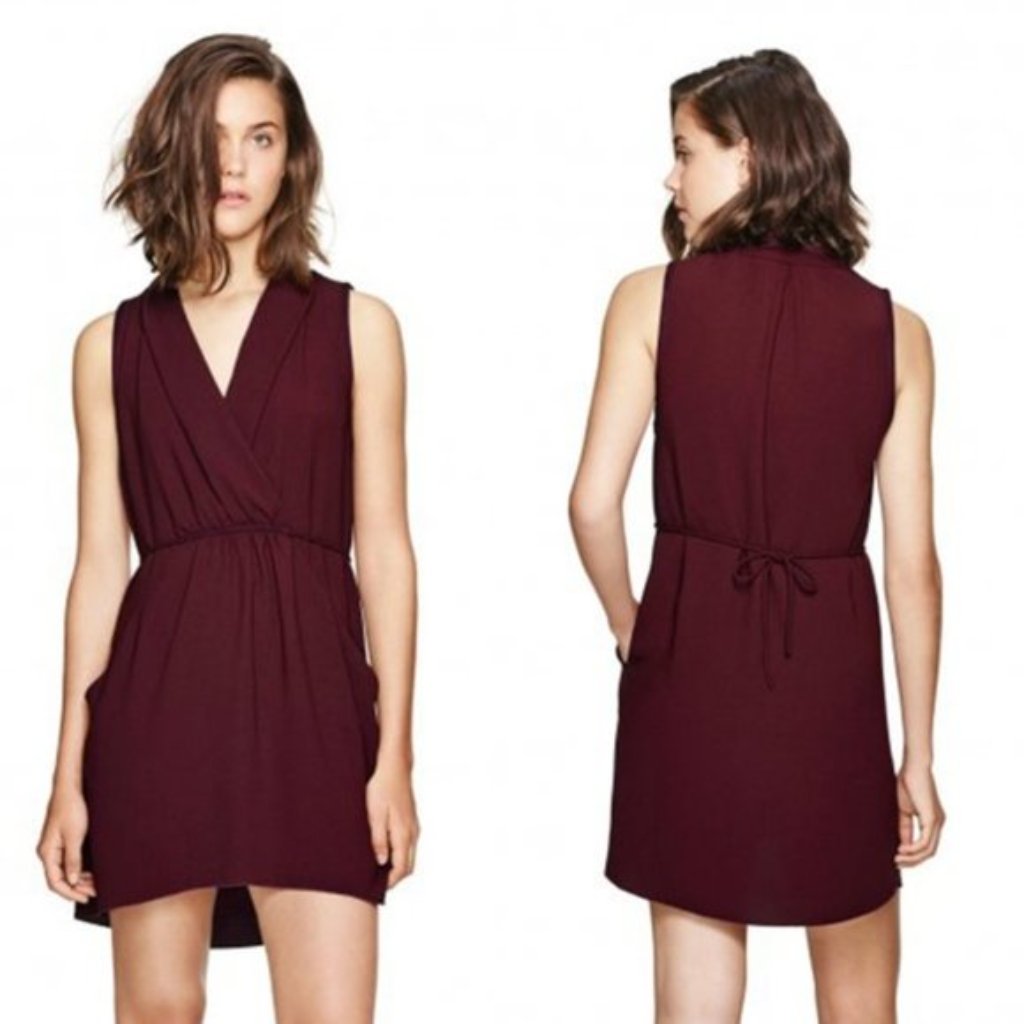 Aritzia Wilfred Sabine Sleeveless Tie Dress Size Xs
